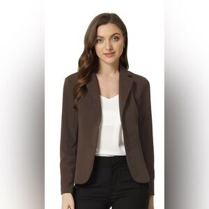 Allegra K Women's Brown Blazer